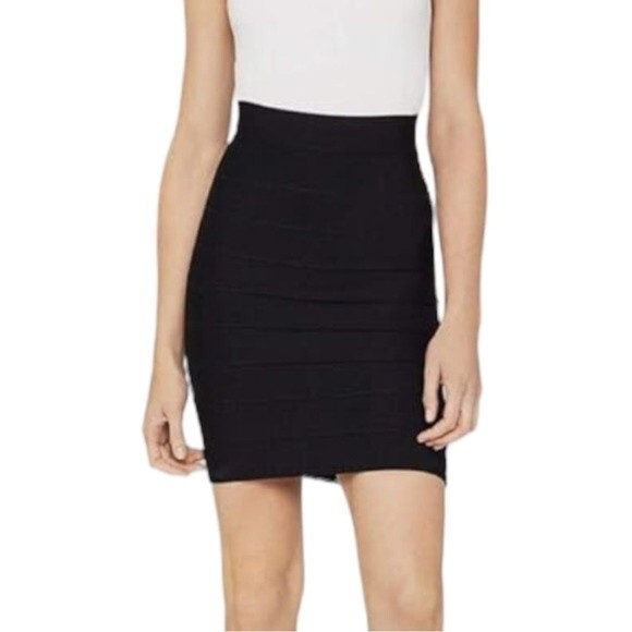 NWT BCBGMaxAzria Alexa Bandage Skirt Size S Black - Picture 9 of 9